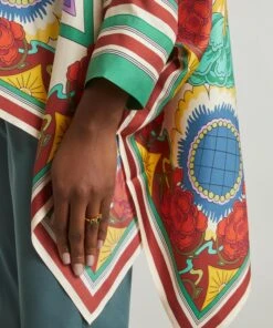 Foulard Silk Shirt -Farm Rio || Liberty || Paloma Wool Shop 000788396 R526774006 5