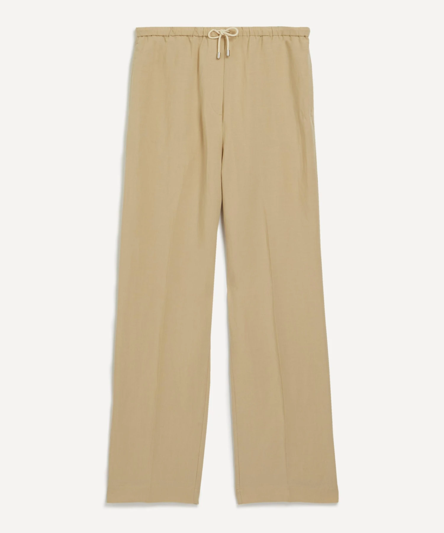 Press-Creased Drawstring Trousers 1 Press-Creased Drawstring Trousers